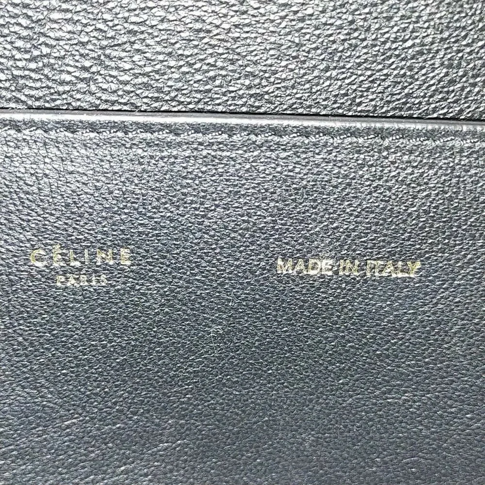 AUTHENTIC CELINE Hand Bag Black Enamel - Picture 7 of 11